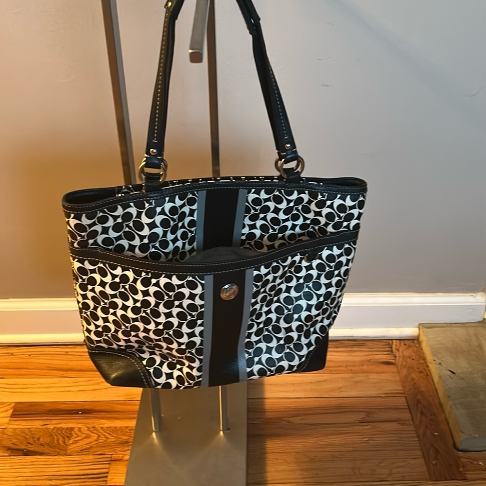 Authentic Stylish Blue and Black Shoulder Bag